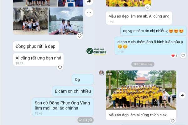 Feedback từ khách hàng dành cho sản phẩm của May Ong Vàng