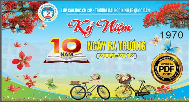 Họp lớp: Ý tưởng trang trí, mẫu phông, mẫu áo mới nhất 2023