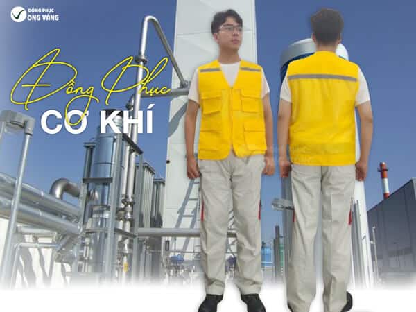 Quần áo cho lao động làm việc trong môi trường cơ khí, chất liệu kaki