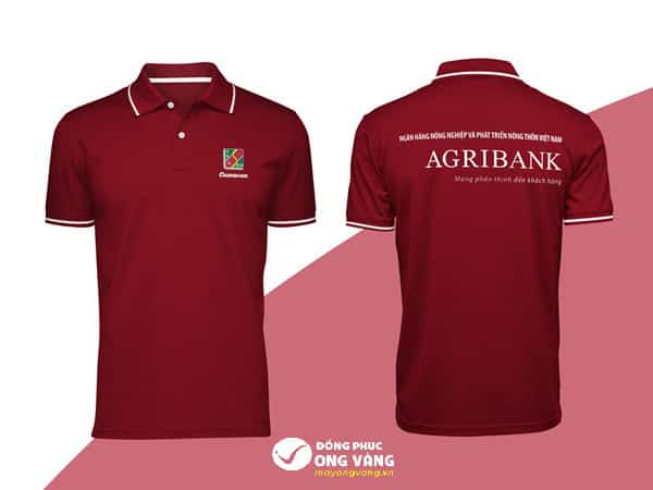 Market áo đồng phục cho ngân hàng Agribank 