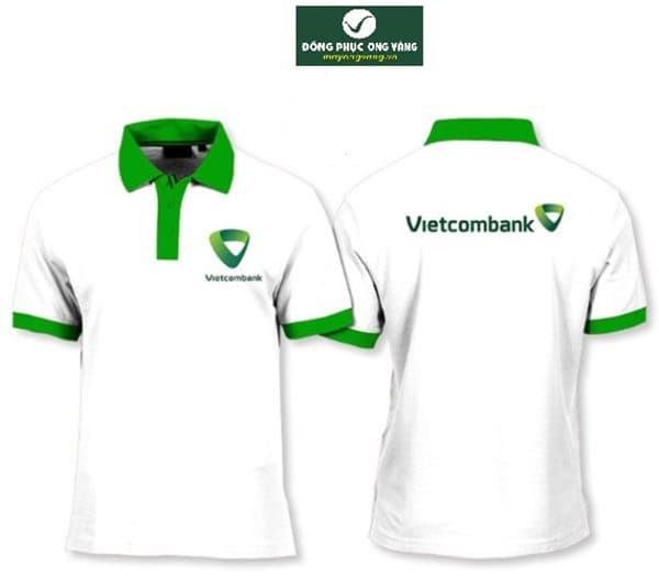 Market áo đồng phục cho ngân hàng Vietcombank 