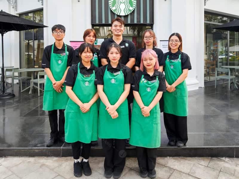 tạp dề starbuck